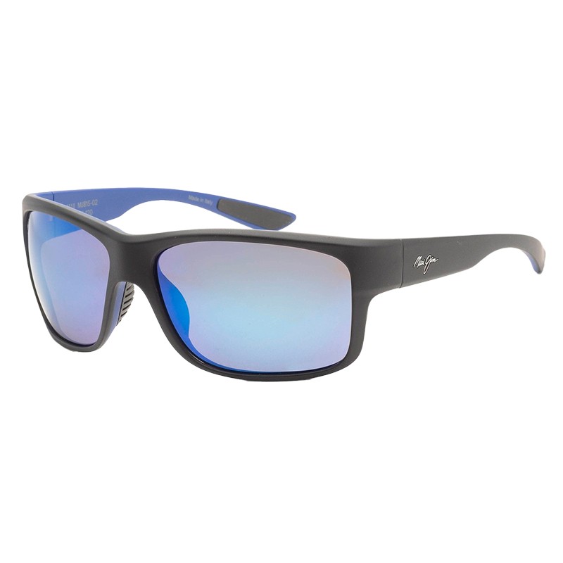 OCULOS DE SOL MASCULINO MAUI JIM MJ0815S-004 TAM 63 15 120 PRETO/AZUL