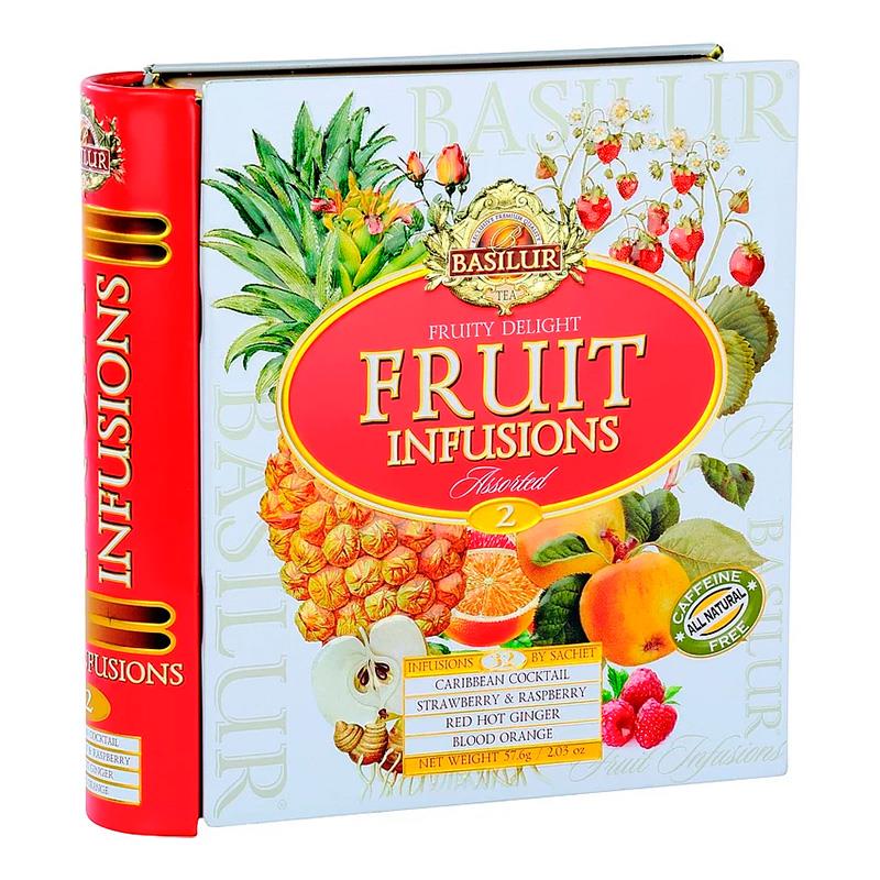 LATA DE CHA BASILUR FRUITY DELIGHT FRUIT INFUSIONS TEA BOOK 32UN