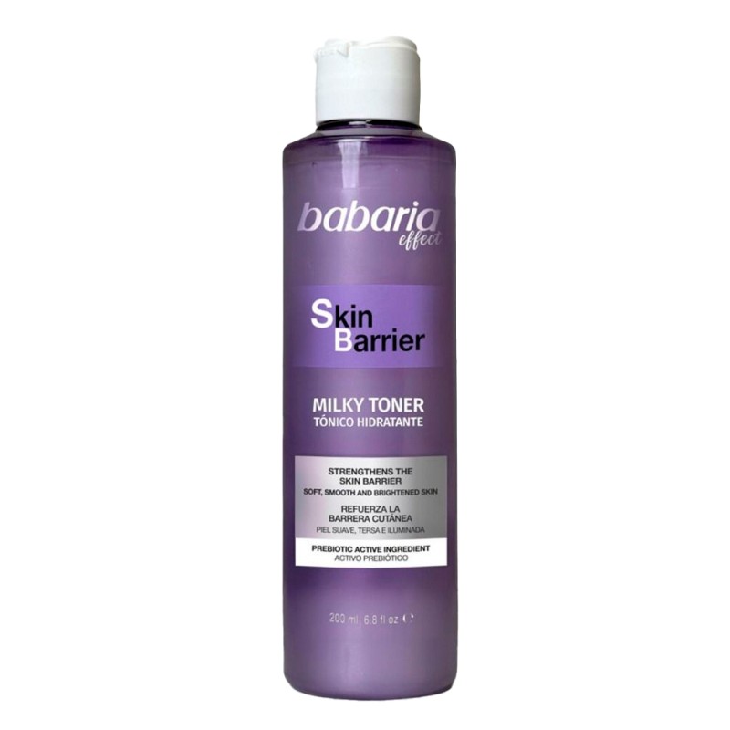 TONICO FACIAL LEITOSO BABARIA SKIN BARRIER P/HIDRATACAO E CUIDADO 200ML