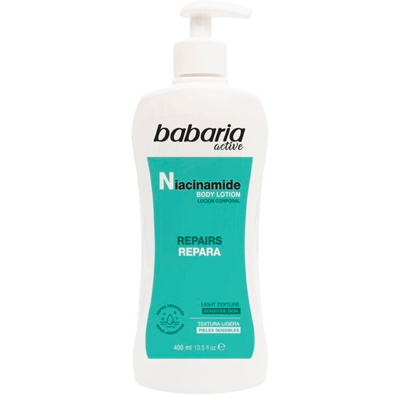 BODY LOTION BABARIA C/VITAMINA B3 NIACINAMIDA 400ML