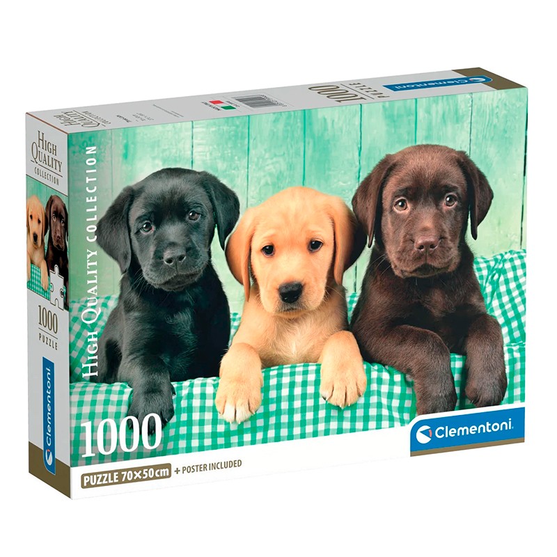 QUEBRA-CABECA CLEMENTONI TRES LABRADORES C39946 1000PCS