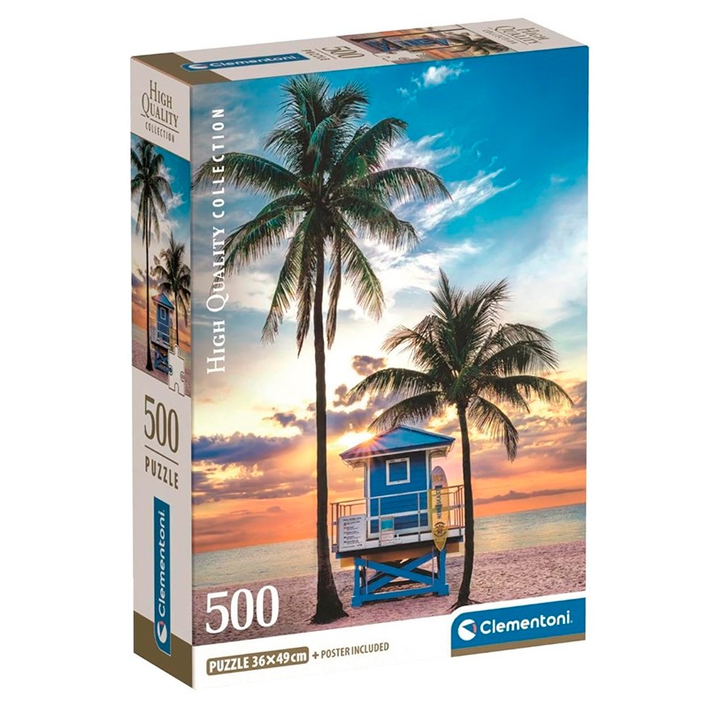QUEBRA-CABECA CLEMENTONI MIAMI BEACH FLORIDA C35574 500PCS