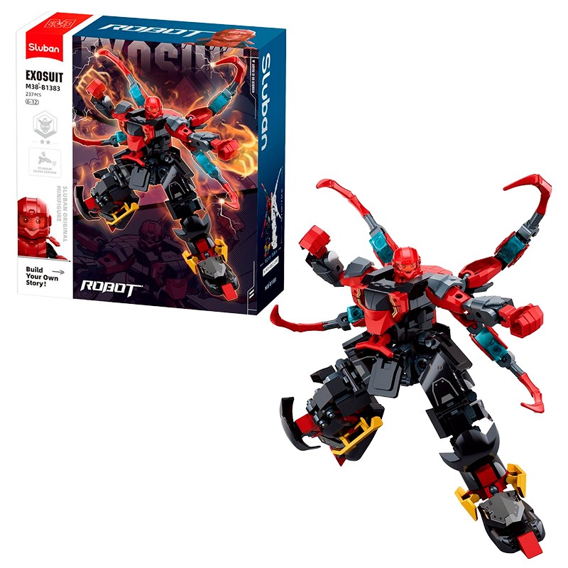 BLOCOS DE MONTAR SLUBAN KIT DE CONSTRUCAO DE PERSONAGEM DE SUPERHEROI M38-B1383 231PCS
