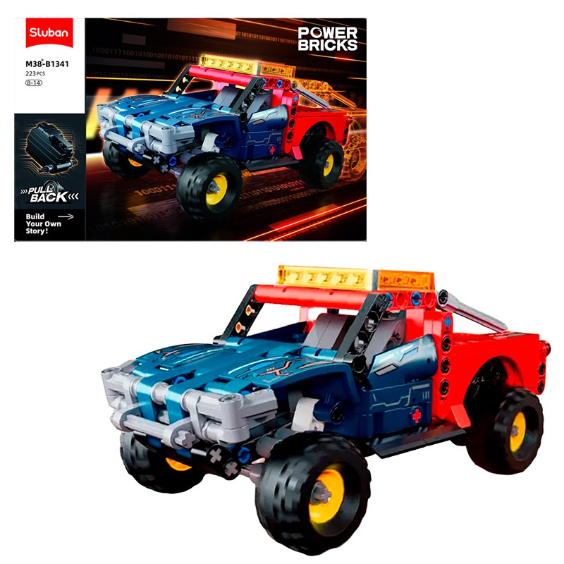 BLOCOS DE MONTAR SLUBAN KIT DE CONSTRUCAO DE CARRO MODELO 11 M38-B1341 223PCS