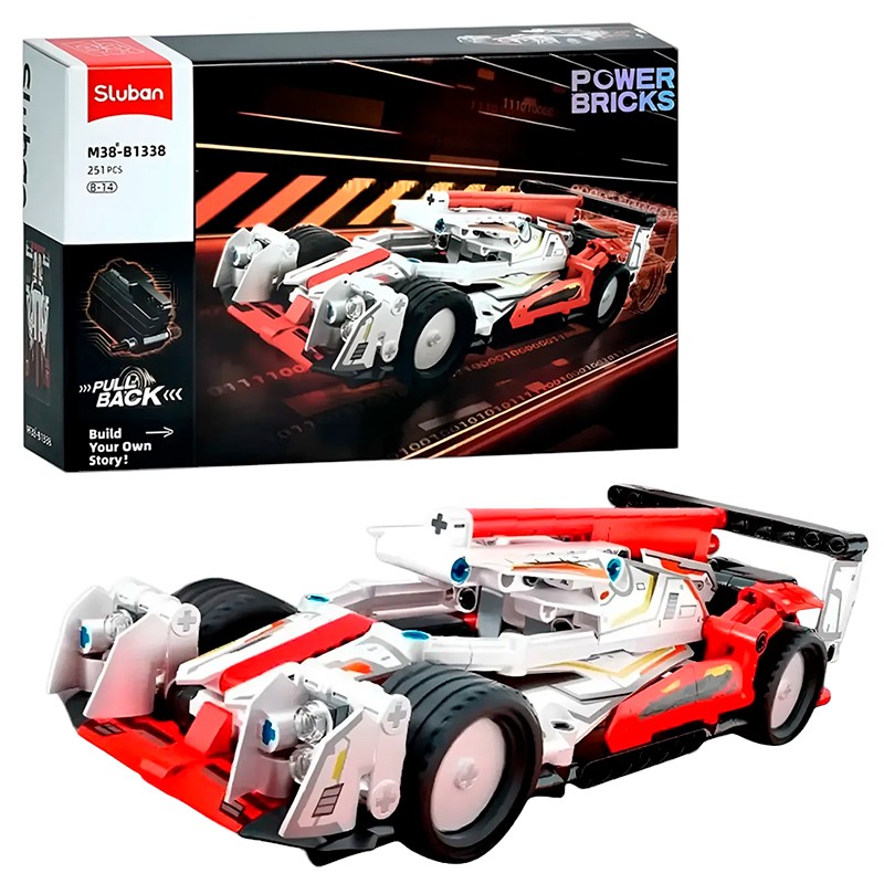 BLOCOS DE MONTAR SLUBAN KIT DE CONSTRUCAO DE CARRO MODELO 8 M38-B1338 251PCS