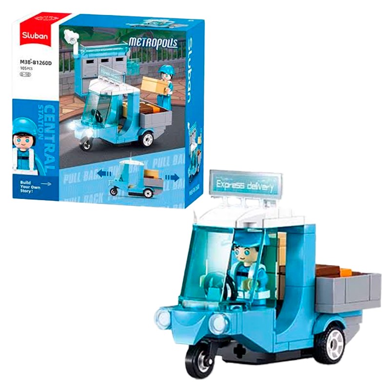 BLOCOS DE MONTAR SLUBAN METROPOLIS VAN DE ENTREGAS M38-B1260D 103PCS