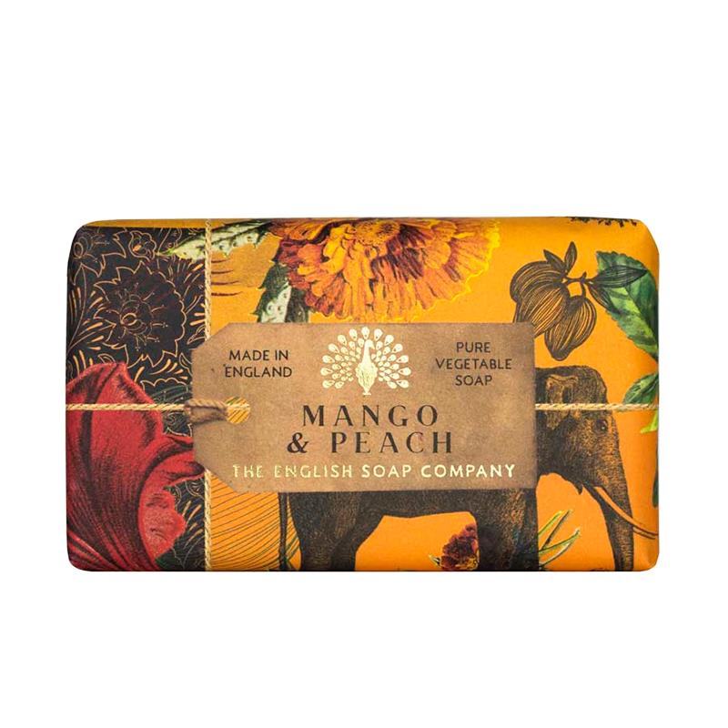 SABONETE EM BARRA THE ENGLISH SOAP COMPANY ANNIVERSARY SOAP BAR MANGO PEACH 190G