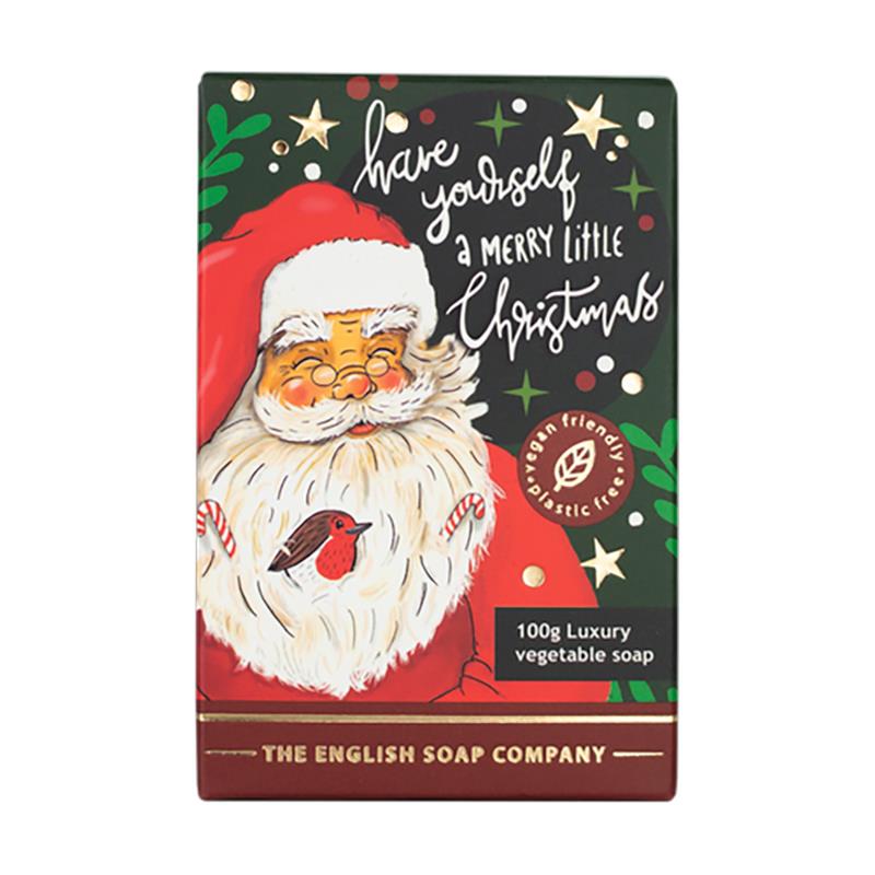 SABONETE EM BARRA THE ENGLISH SOAP COMPANY CHARACTER FATHER CHRISTMAS 100G