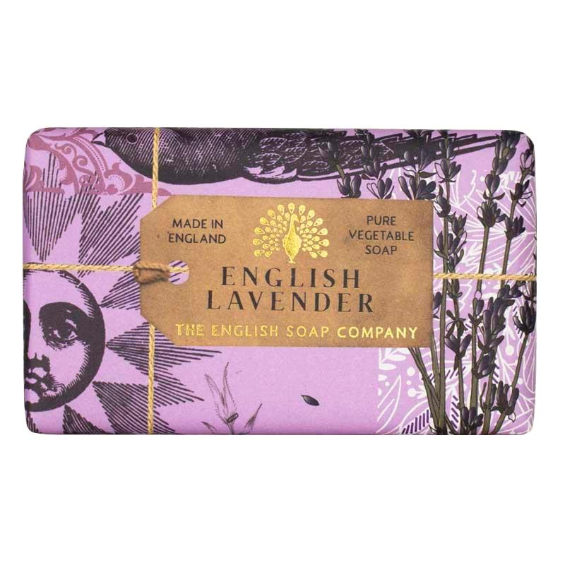 SABONETE EM BARRA THE ENGLISH SOAP COMPANY 25TH ANNIVERSARY SOAP ENGLISH LAVENDER 190G