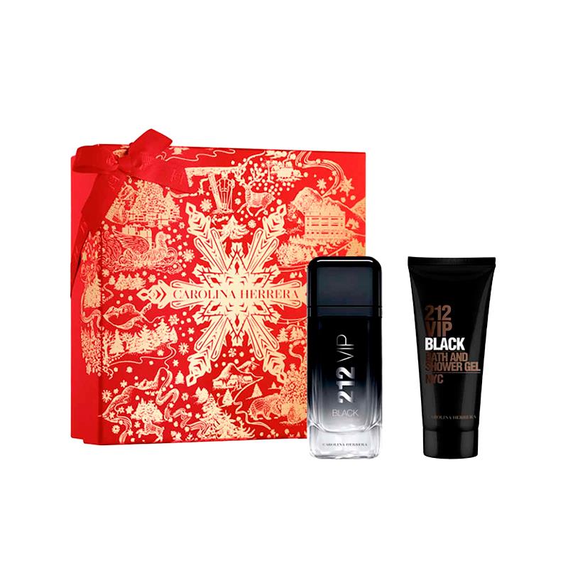 ESTOJO PERFUME CAROLINA HERRERA 212 VIP BLACK EDP 100ML GEL DE BANHO 100ML