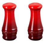 SALEIRO E PIMENTEIRO LE CREUSET DE CERAMICA VERMELHO 110ML