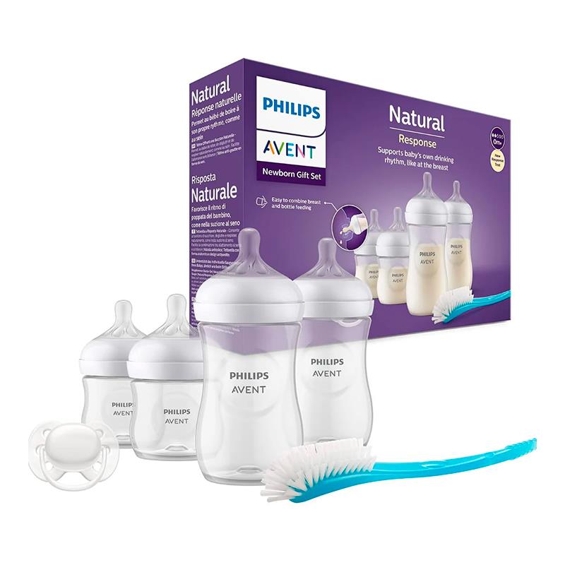 KIT PHILIPS AVENT NATURAL 3.0 SCD838/11 2X125ML + 2X260ML + ESCOVA + CHUPETA