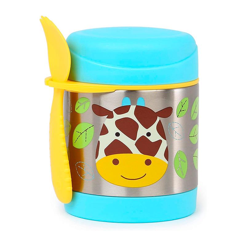 POTE TERMICO DE COMIDA SKIP HOP 2 EM 1 COM TALHER ZOO GIRAFA 252380