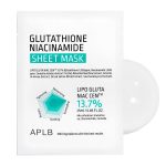 MASCARA FACIAL APLB GLUTATHIONE NIACINAMIDE SHEET MASK 10 10UNX25ML