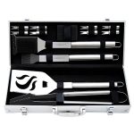 KIT CHURRASCO CUISINART CGS5014 DELUXE ACO INOXIDAVEL PRETO 14PCS