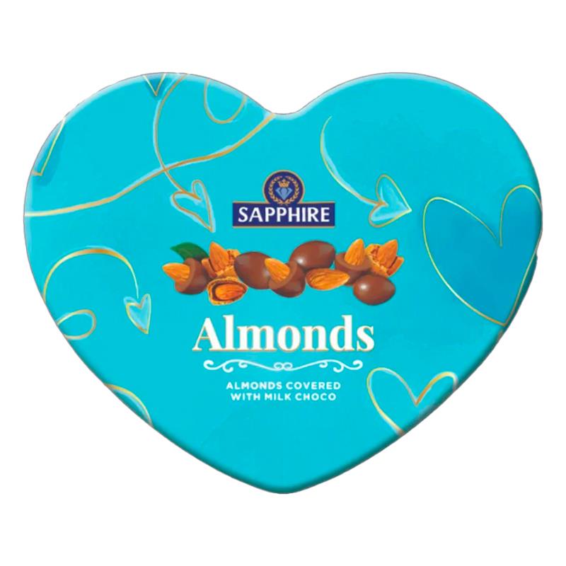 BOMBONS SAPPHIRE AMENDOAS COM CHOCOLATE EM LATA 160G