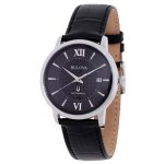 RELOGIO BULOVA MASCULINO 96B441 ANALOGICO PRETO PRATA