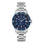 RELOGIO DE PULSO QUARTZ FEMININO BULOVA PRATEADO 34MM 96P237