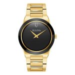 RELOGIO DE PULSO QUARTZ MASCULINO BULOVA DOURADO 41MM 97A183