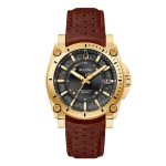 RELOGIO DE PULSO QUARTZ MASCULINO BULOVA DOURADO 40MM 97B216
