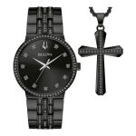 RELOGIO DE PULSO QUARTZ MASCULINO BULOVA PRETO 40MM 98K116