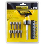 CHAVE DE FENDA CABO CATRACA COM PONTAS INTERCAMBIAVELS 23 PECAS CROSSMASTER