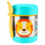 POTE TERMICO DE COMIDA SKIPHOP COM TALHERES LEAO UNISSEX BEBE