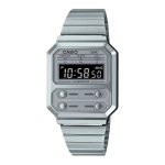 RELOGIO DIGITAL MASCULINO CASIO A100WE7B PRATA