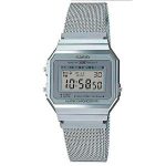 RELOGIO DIGITAL FEMININO CASIO A700WM7ADF PRATA