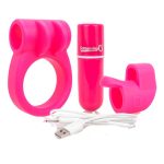 MASSAGEADOR SCREAMING O SEXUAL VIBRADOR COMBO ACKPK101 ROSA