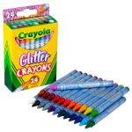 LAPIS DE CERA CRAYOLA C523.715 COM PURPURINA 24 PECAS