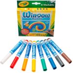 MARCADORES CRAYOLA C588.165 PARA VIDRO LAVAVEIS 8 PECAS