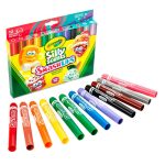 KIT CRAYOLA COM 12 MARCADORES COM PONTA DE CINZEL LAVAVEIS C588.279