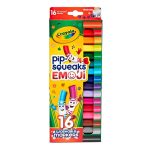 MARCADORES LAVAVEIS CRAYOLA PIPSQUEAKS EMOJI 16UN