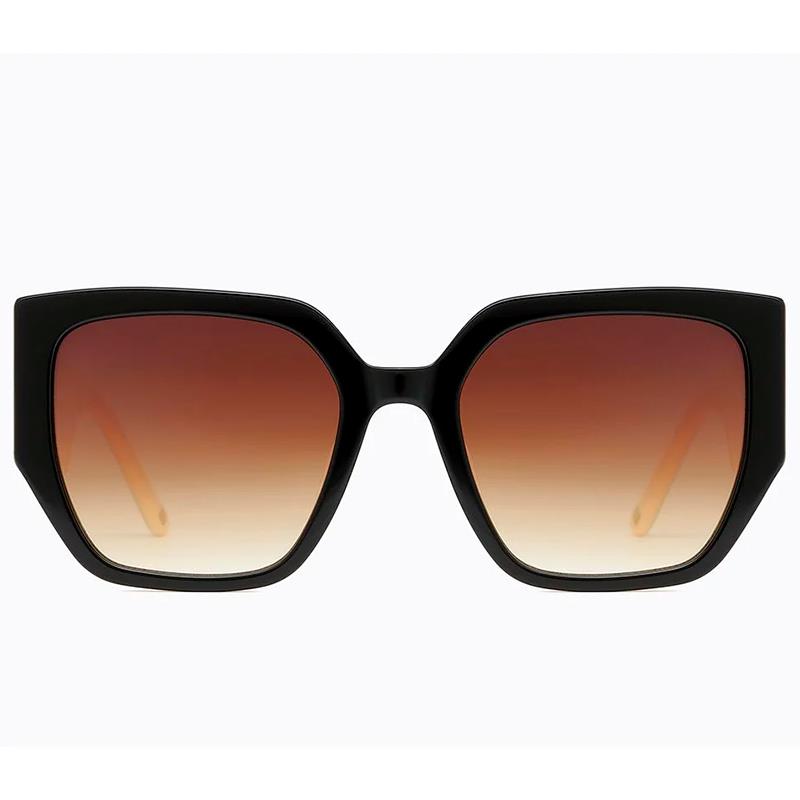 OCULOS DE SOL POLARIZADO FEMININO CAROLINA LEMKE BERLIN TAM 55 21 145 CL918704 BLACK BEIGE