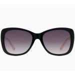 OCULOS DE SOL POLARIZADO FEMININO CAROLINA LEMKE BERLIN TAM 57 18 135 CL937701 BLACK WHITE TRANSPARENT
