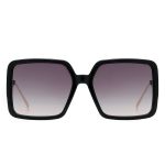 OCULOS DE SOL FEMININO CAROLINA LEMKE TAM 56 17 145 CL938401 PRETO BRILHANTE