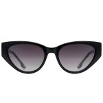 OCULOS DE SOL FEMININO CAROLINA LEMKE TAM 54 19 145 CL938701 PRETO BRILHANTE