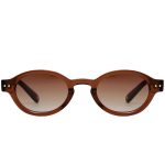 OCULOS DE SOL UNISSEX CAROLINA LEMKE TAM 46 23 145 CL940203 MARROM ESCURO