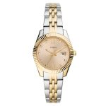 RELOGIO ANALOGICO FEMININO FOSSIL ES4949 PRATA E OURO