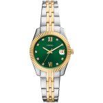 RELOGIO ANALOGICO FEMININO FOSSIL ES5388 OURO PRATEADO
