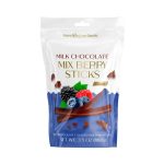 PALITO DE CHOCOLATE AO LEITE BEEMAX COBERTURA DE FRUTAS VERMELHAS 10,3% CACAU 100G