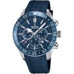 RELOGIO FESTINA F20515 1 MASC AZUL PRATA