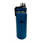 JARRA TERMICA DE ACO INOXIDAVEL FORTEZA STRAW NAVY BLUE 650ML FZ-BF065NB