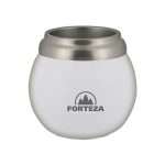CUIA PARA MATE DE ACO INOXIDAVEL CLASSIC FORTEZA BRANCO 210ML FZ-M21W