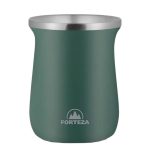 CUIA PARA MATE DE ACO INOXIDAVEL FORTEZA VERDE 260ML FZ-M26G