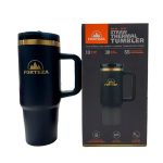 GARRAFA TERMICA FLIP FORTEZA LINEA GOLD BLACK 1.2L FZST120K