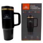 GARRAFA TERMICA FORTEZA LINEA GOLD BLACK 900ML FZST90K