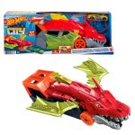 LANCADOR DE CARRINHO MATTEL HOTWHEELS REBOQUE DO DRAGAO GTK42