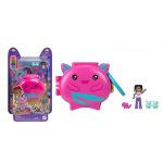 BONECA MATTEL POLLY POCKET COMPACT MINI PET WORLD ROSA